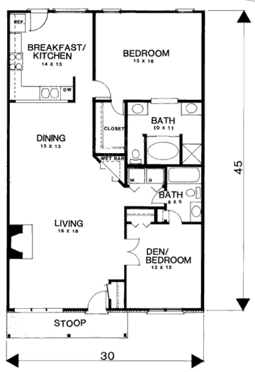 main floor house blueprint