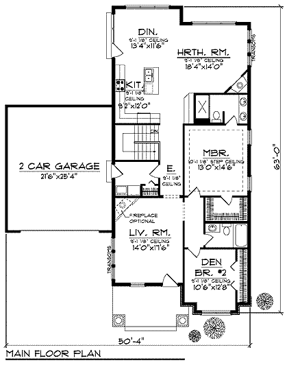 main floor house blueprint