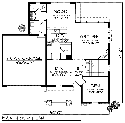 main floor house blueprint