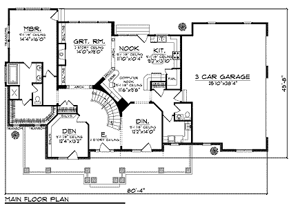 main floor house blueprint
