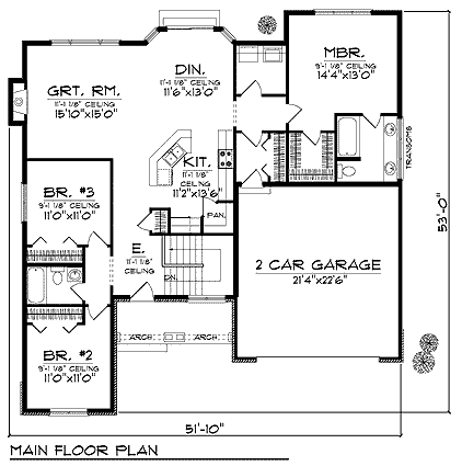 main floor house blueprint