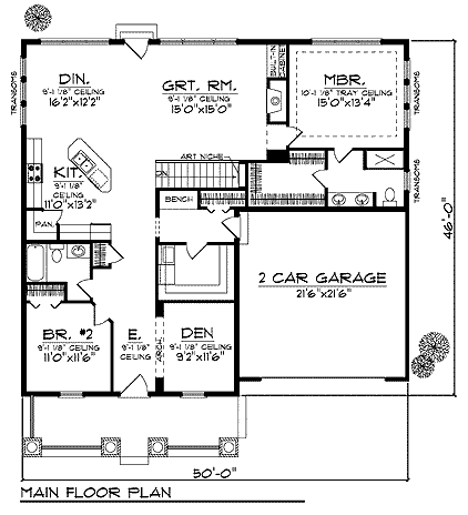 main floor house blueprint