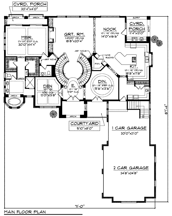 main floor house blueprint