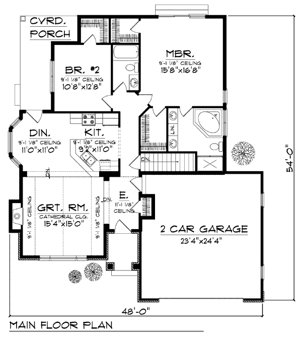 main floor house blueprint