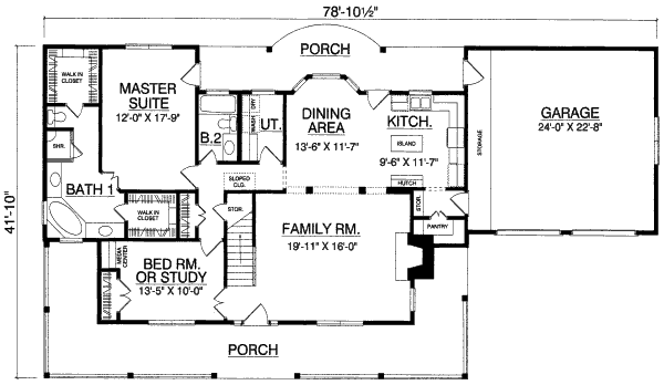 main floor house blueprint