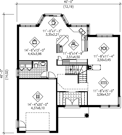 main floor house blueprint