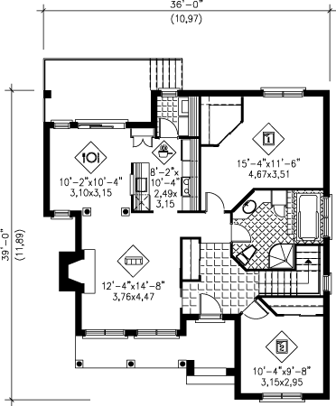 main floor house blueprint