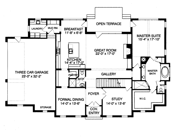 main floor house blueprint