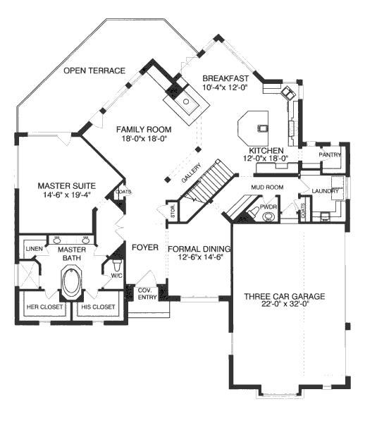 main floor house blueprint