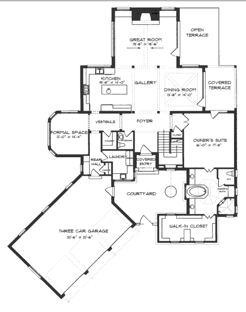 main floor house blueprint