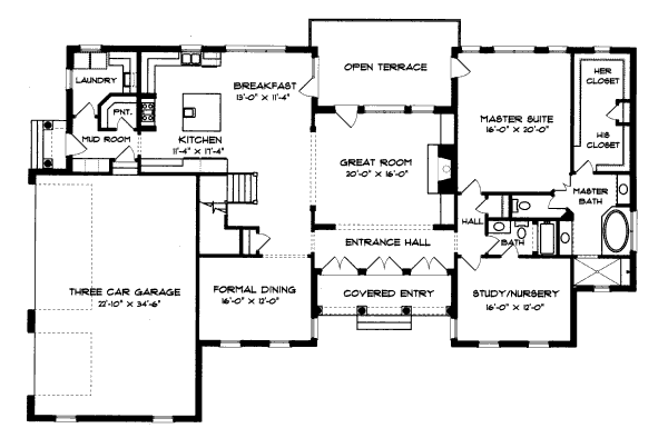 main floor house blueprint