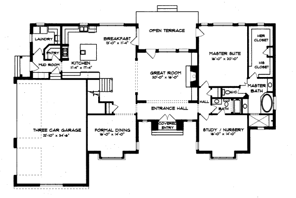 main floor house blueprint