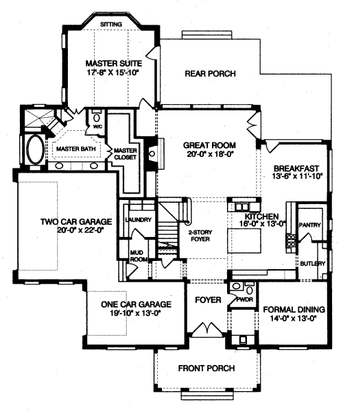 main floor house blueprint