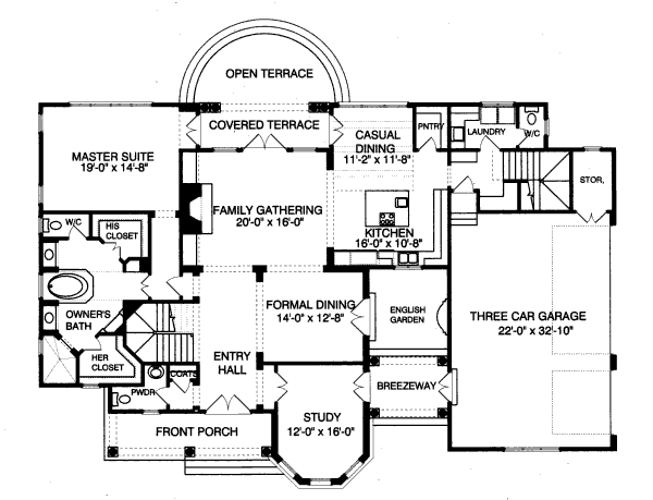 main floor house blueprint