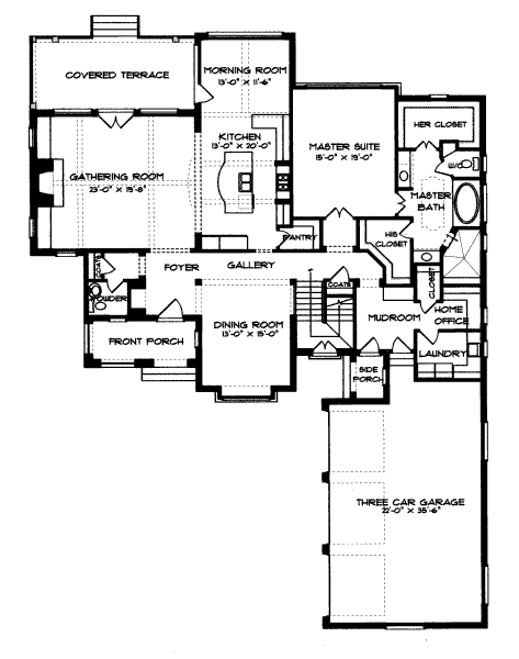 main floor house blueprint