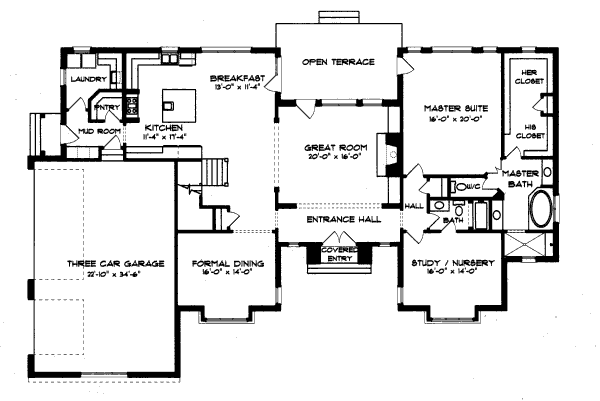 main floor house blueprint