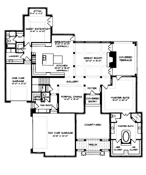 main floor house blueprint