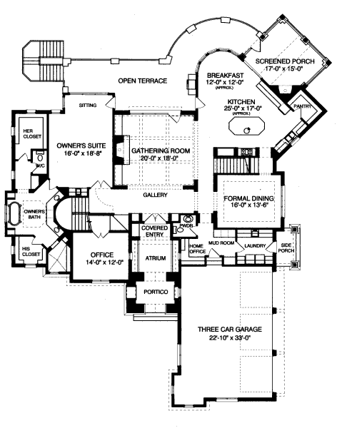 main floor house blueprint