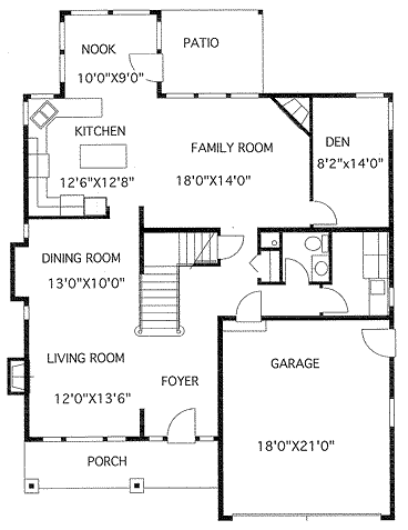 main floor house blueprint