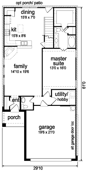 main floor house blueprint