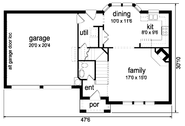 main floor house blueprint