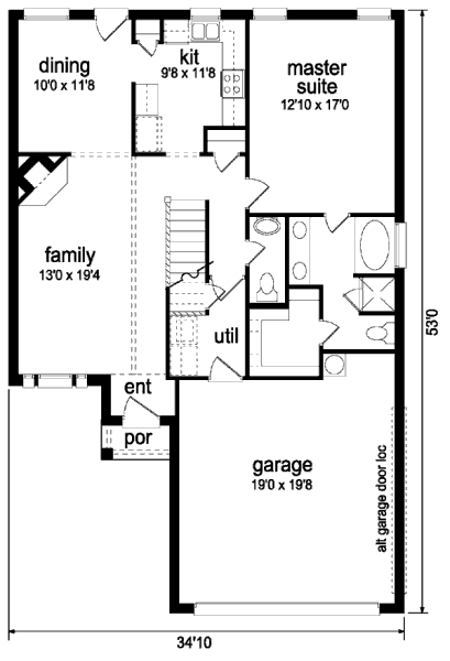 main floor house blueprint
