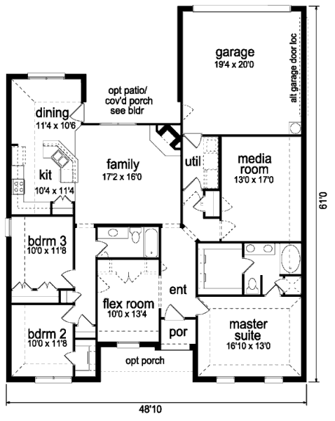 main floor house blueprint
