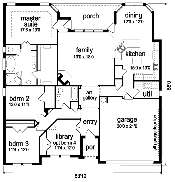 main floor house blueprint