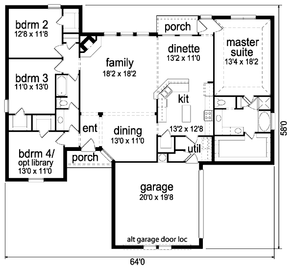 main floor house blueprint