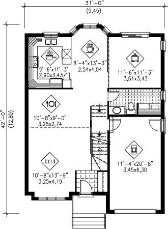 main floor house blueprint