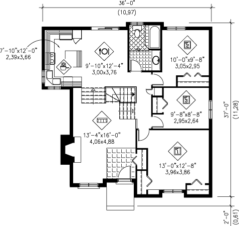 main floor house blueprint