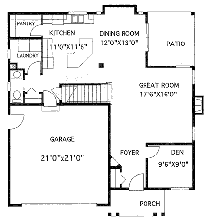 main floor house blueprint