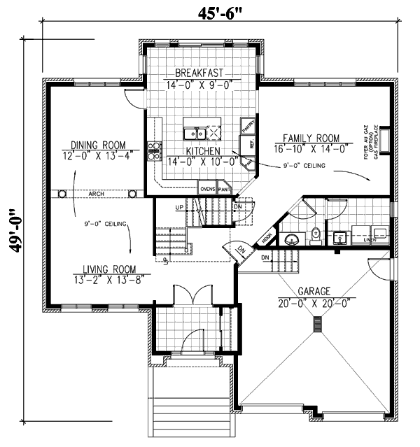 main floor house blueprint