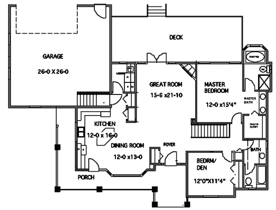 main floor house blueprint