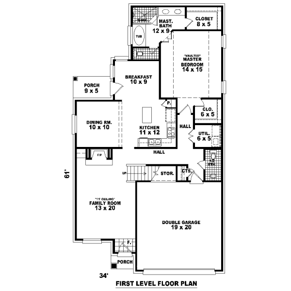 main floor house blueprint