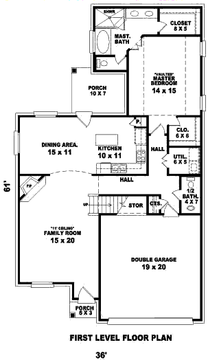 main floor house blueprint
