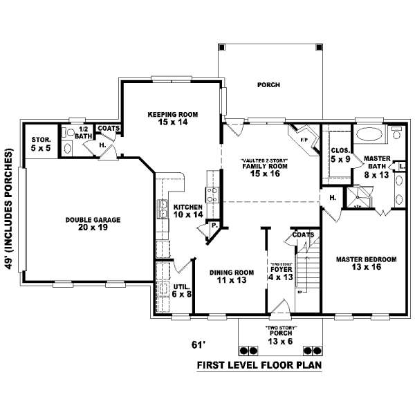 main floor house blueprint