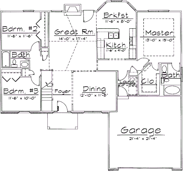 main floor house blueprint