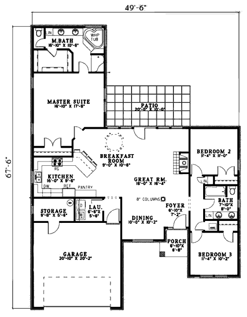 main floor house blueprint