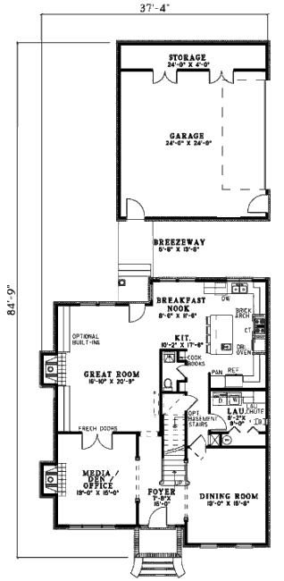 main floor house blueprint
