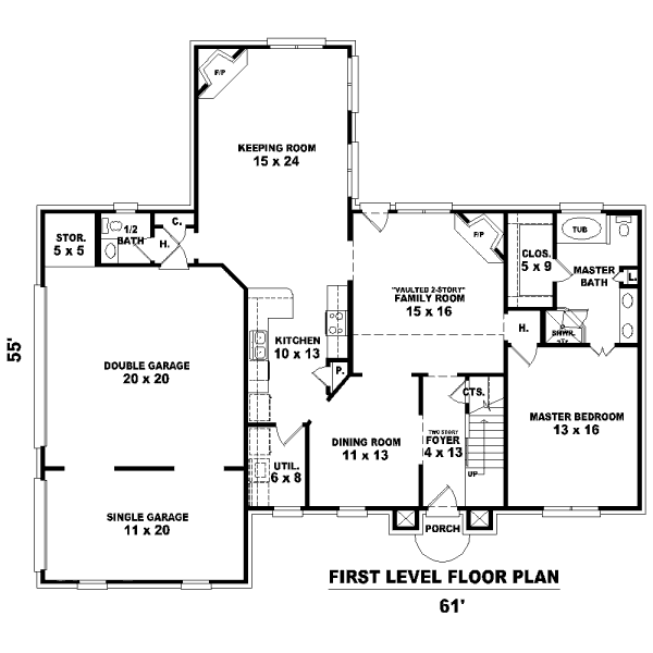 main floor house blueprint