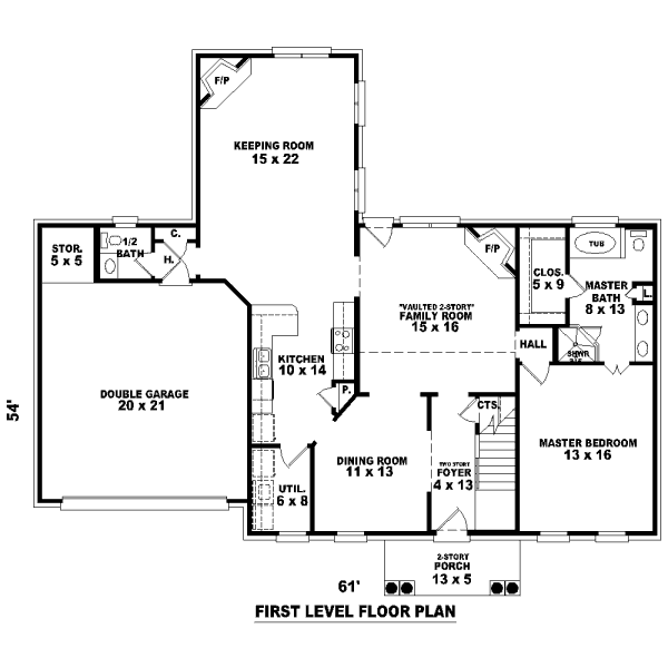 main floor house blueprint