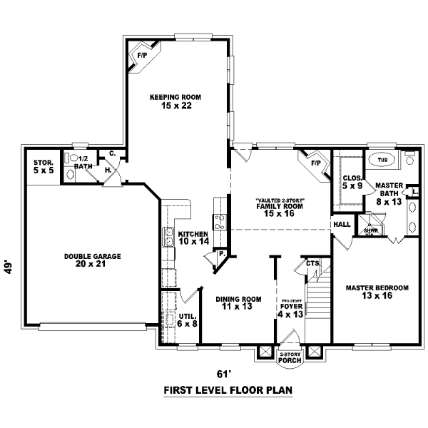 main floor house blueprint