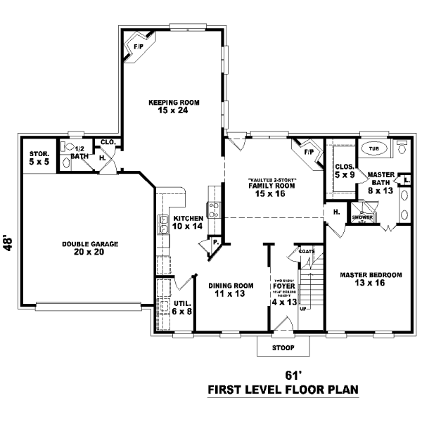 main floor house blueprint