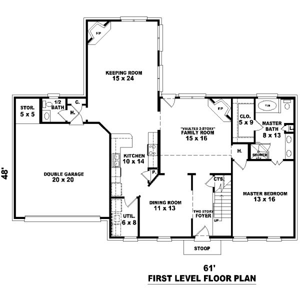 main floor house blueprint