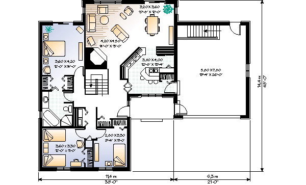  House  3014 Blueprint details floor  plans 