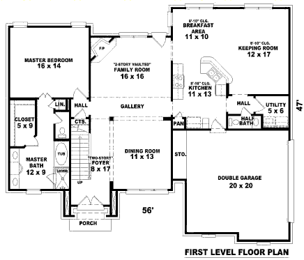main floor house blueprint