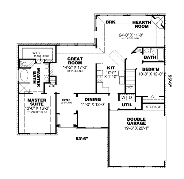 main floor house blueprint