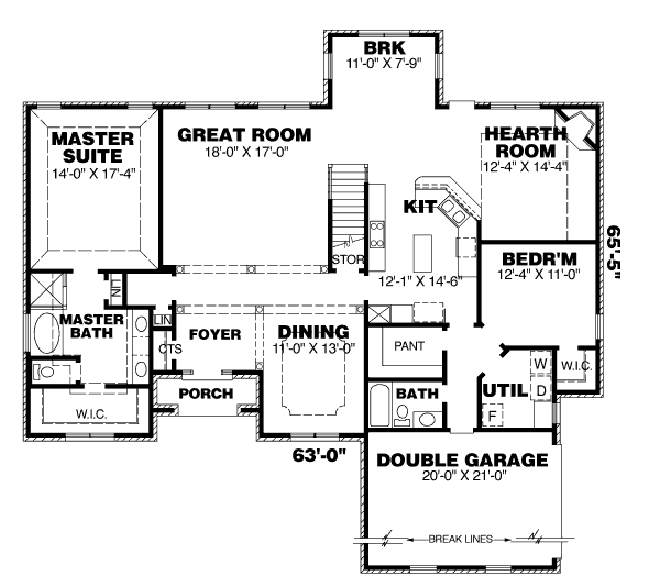 main floor house blueprint