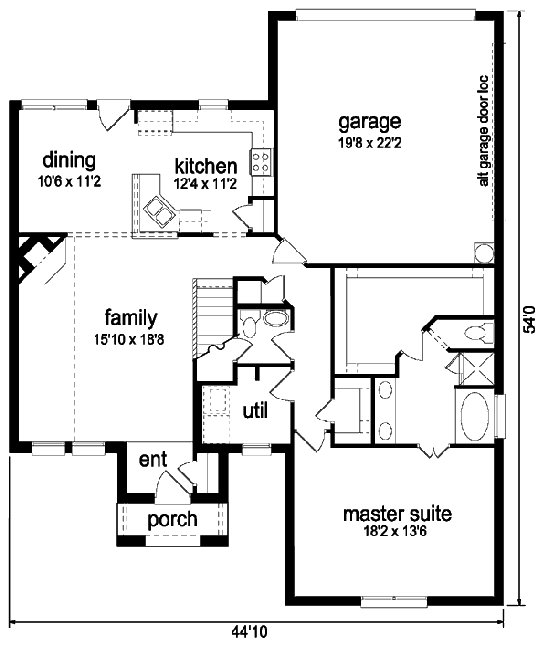 main floor house blueprint
